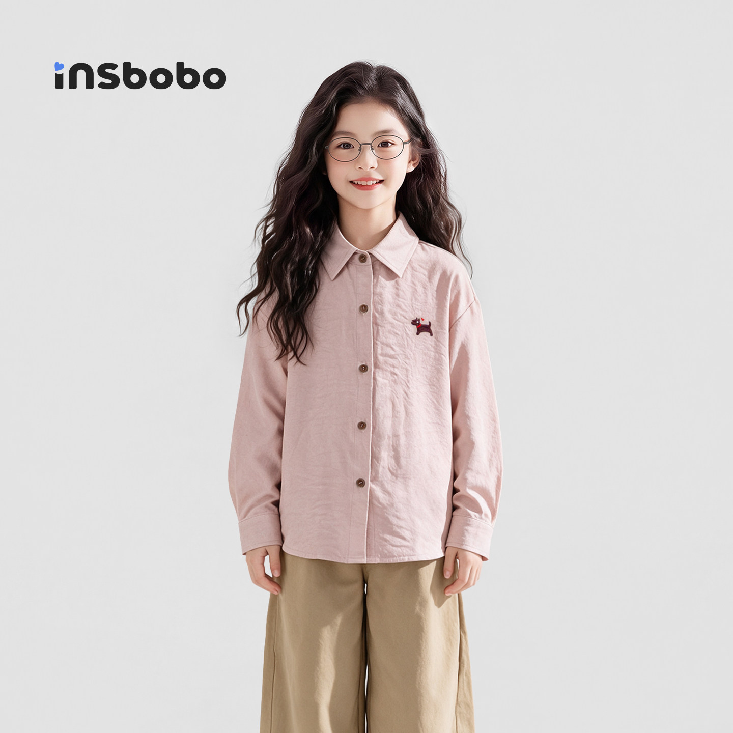女童衬衫外套2026秋季新款长袖儿童上衣女孩衣服秋装衬衣童装秋装