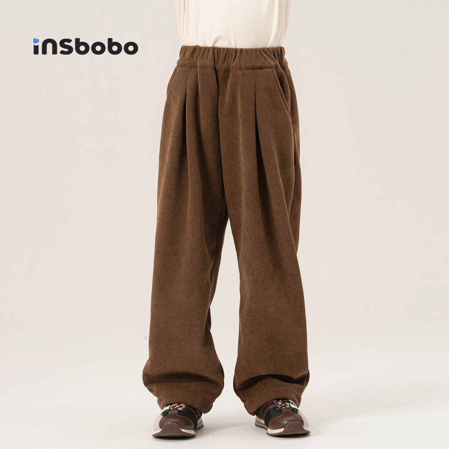 INSbobo儿童裤子休闲直筒裤