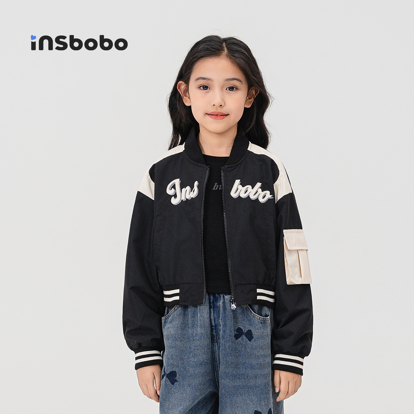 INSbobo儿童外套休闲棒球服外套
