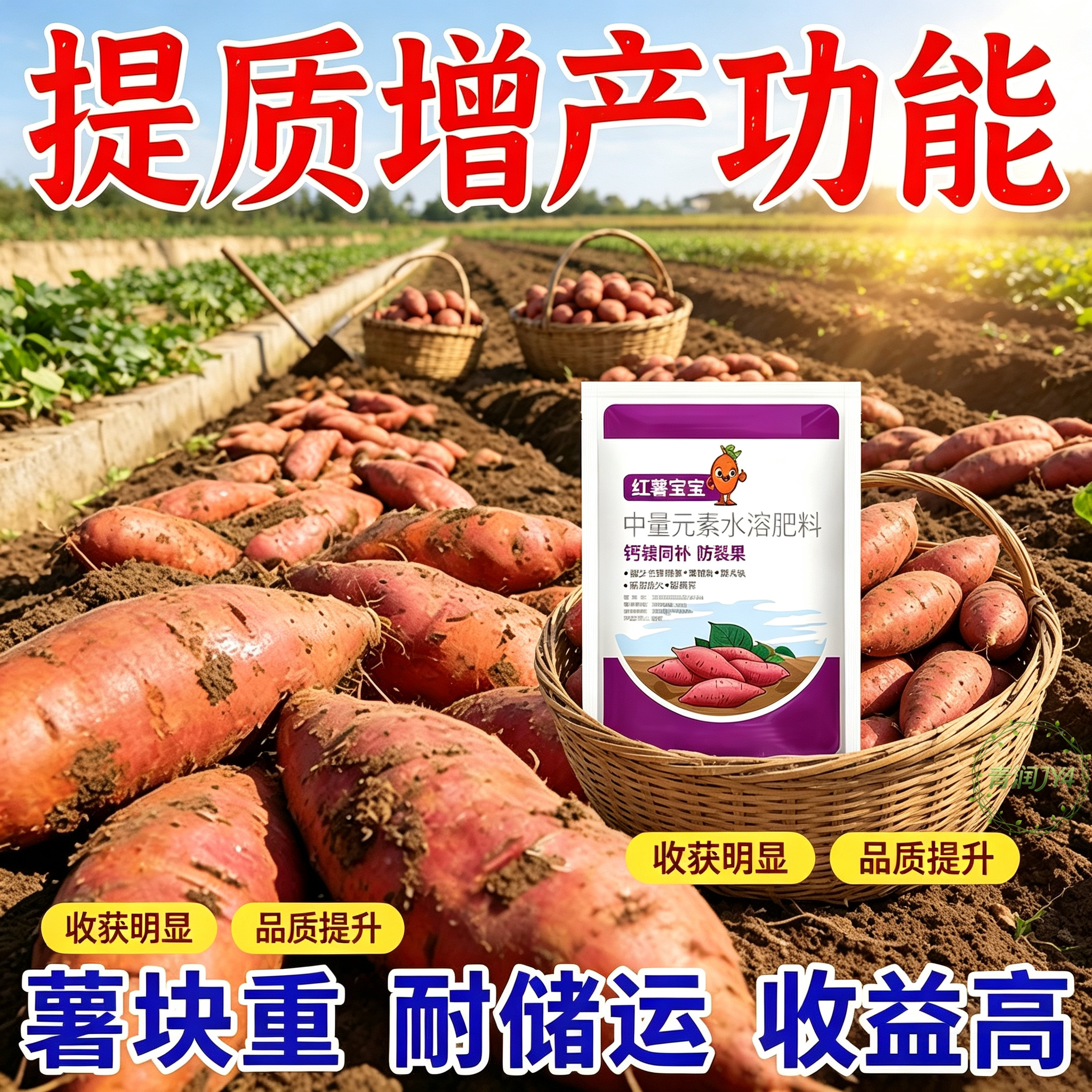 红薯补钙镁菌剂水溶肥增粗防裂