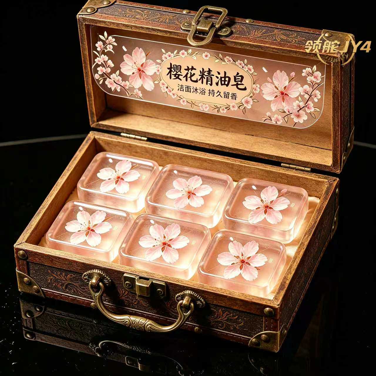 樱花香精油手工皂全身控油沐浴