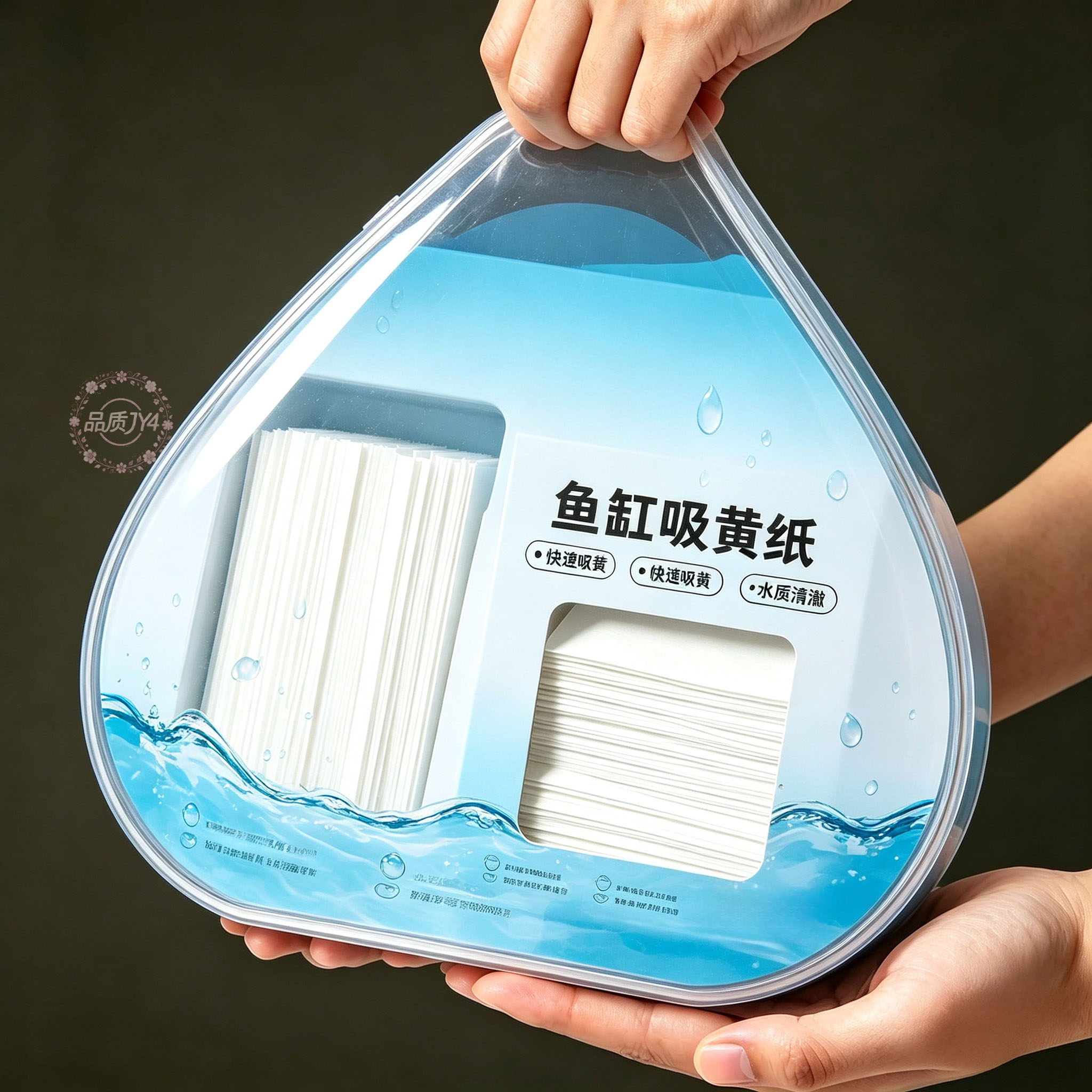 【超值500片】去黄水污净水宝净化水质清澈过滤棉器吸色纸出水口