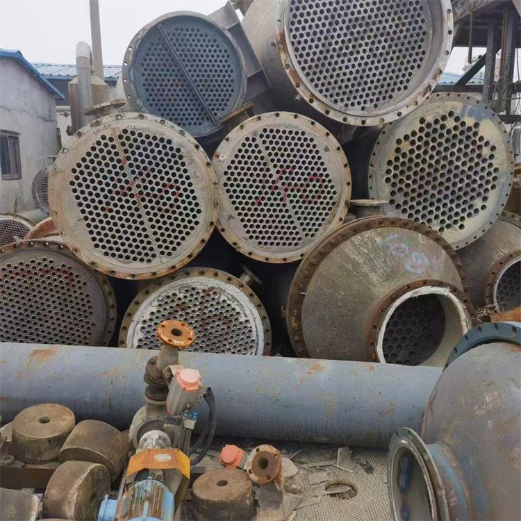 出售二手不锈钢列管冷凝器 60平方化工制工业耐腐蚀钛材冷凝器