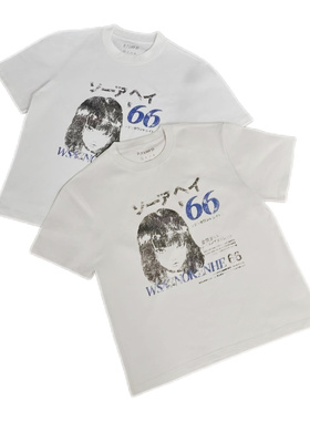 DECEYE RTIM 澳洲小众涩谷女孩66号人物印花短袖T恤男女同款