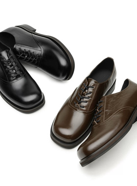 DECEYE 意产头层皮马油皮内里 Cleanfit方头德比增高皮鞋男女鞋子