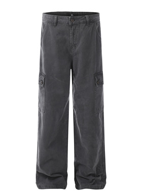 DECEYE澳洲复古vintage宽松大口袋工装裤男百搭直筒显瘦通勤长裤