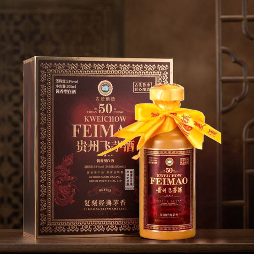 贵州飞茅1935酒53度酱香型白酒纯粮高粱大曲坤沙礼盒装整箱