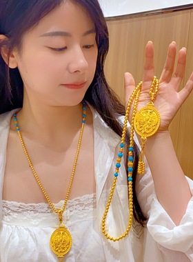 爆款金包银凤凰于飞套链金店同款