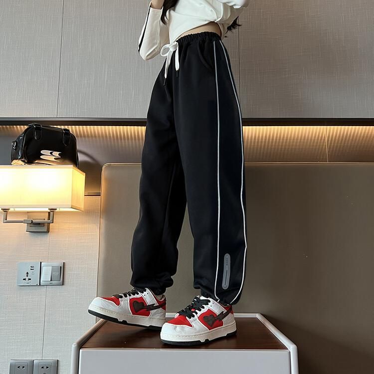 女童裤子2025新款春秋儿童运动裤