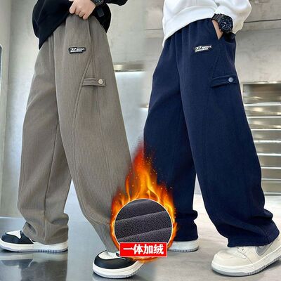 男童灯芯绒裤子春秋款