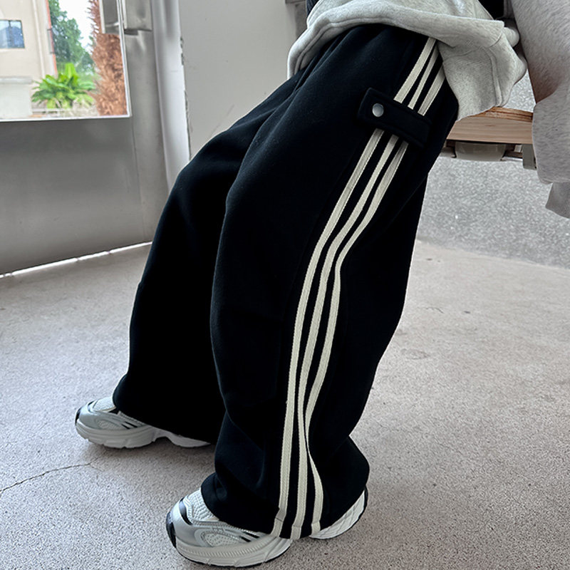 男童春秋款运动裤直筒阔腿裤