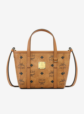 MCM托特包Tote包单肩斜挎手提包 超迷你 干邑色 MWPFSMT03CO001