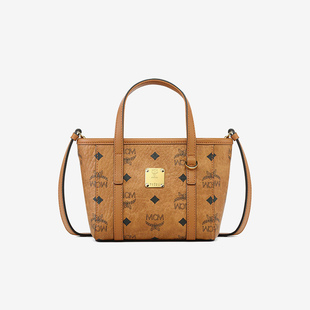 MCM托特包Tote包单肩斜挎手提包 超迷你 干邑色 MWPFSMT03CO001