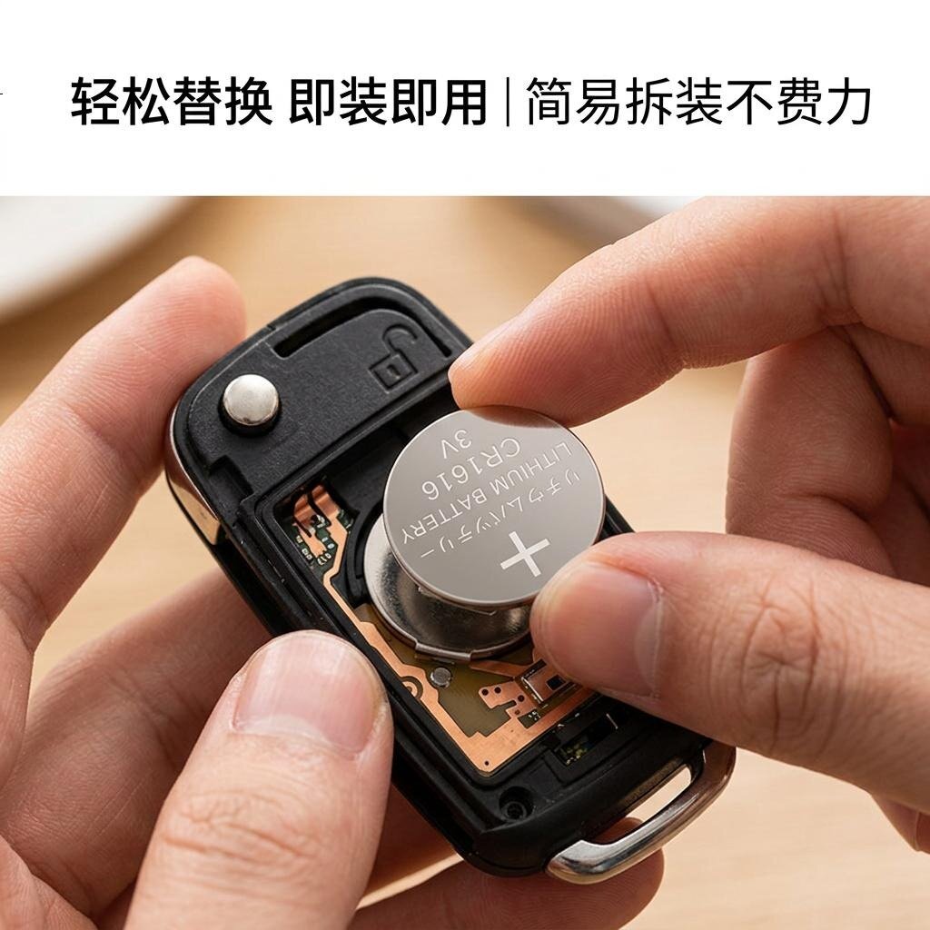 CR1616/3V纽扣电池车钥匙遥控器