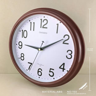 常胜 12英寸古典挂钟可出口欧洲环保ABS塑料钟掛锺