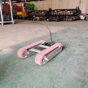 厂家直销光伏迷你底盘微型机械底盘总成小型通用电动遥控履带底盘