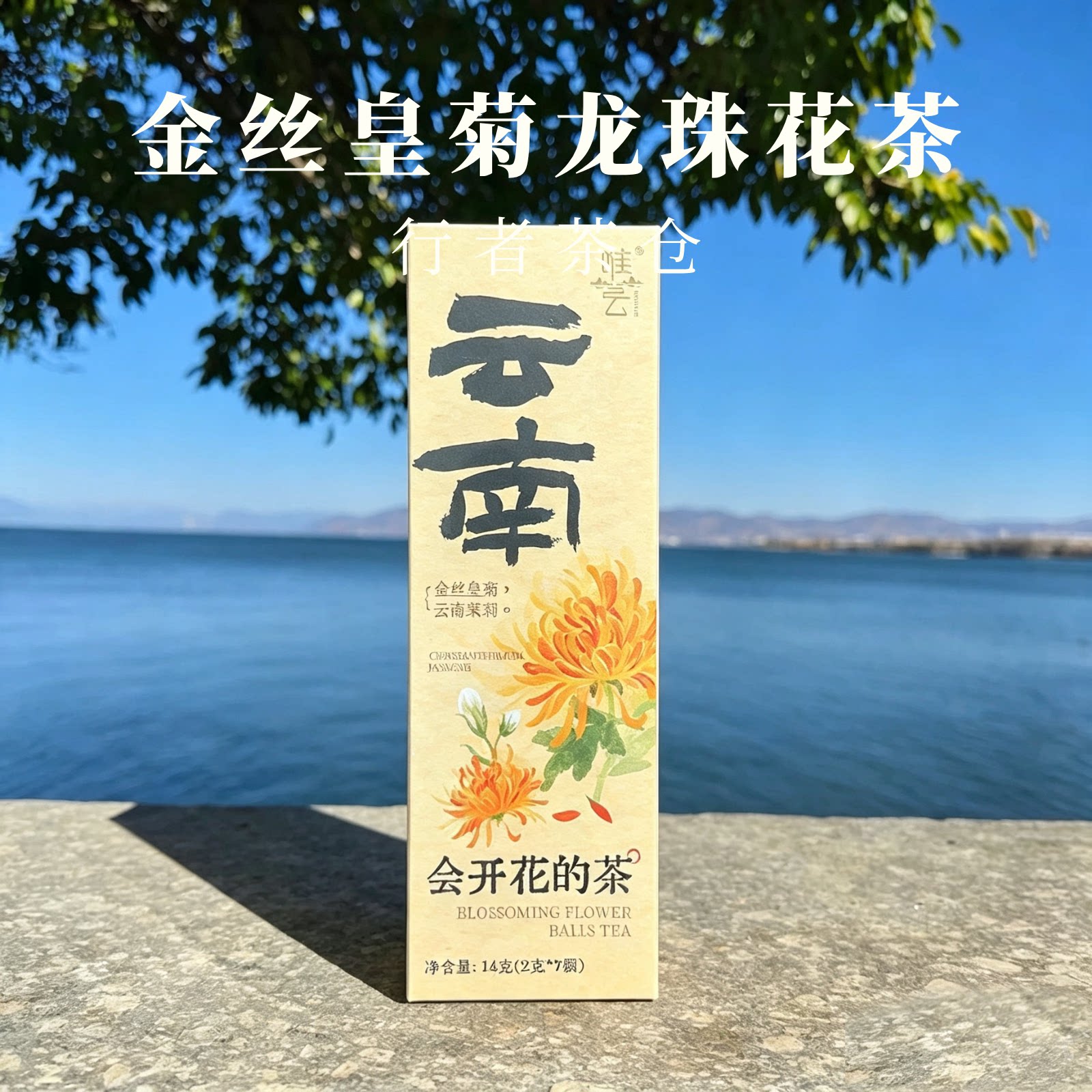 云南金丝皇菊花茶会开花的茶伴手礼大理特产龙珠花茶整朵送人礼品