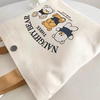 小巧百搭帆布手提便当包