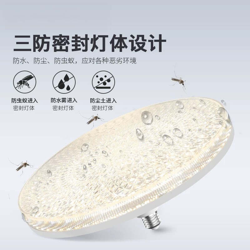 E27超亮节能护眼水晶面罩灯泡