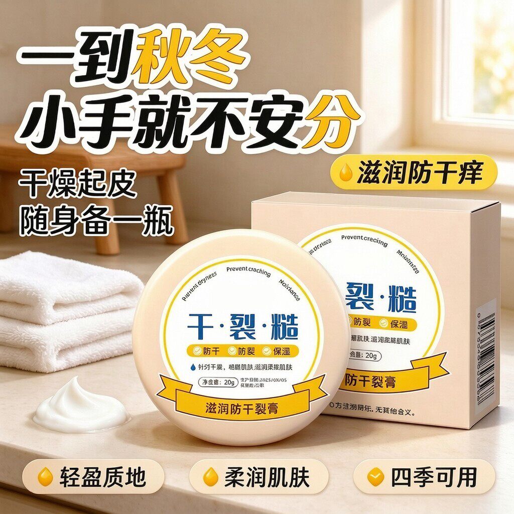 皮裂膏干裂糙护手霜滋润脚裂脚后跟防裂防干修护手霜手足保湿滋润