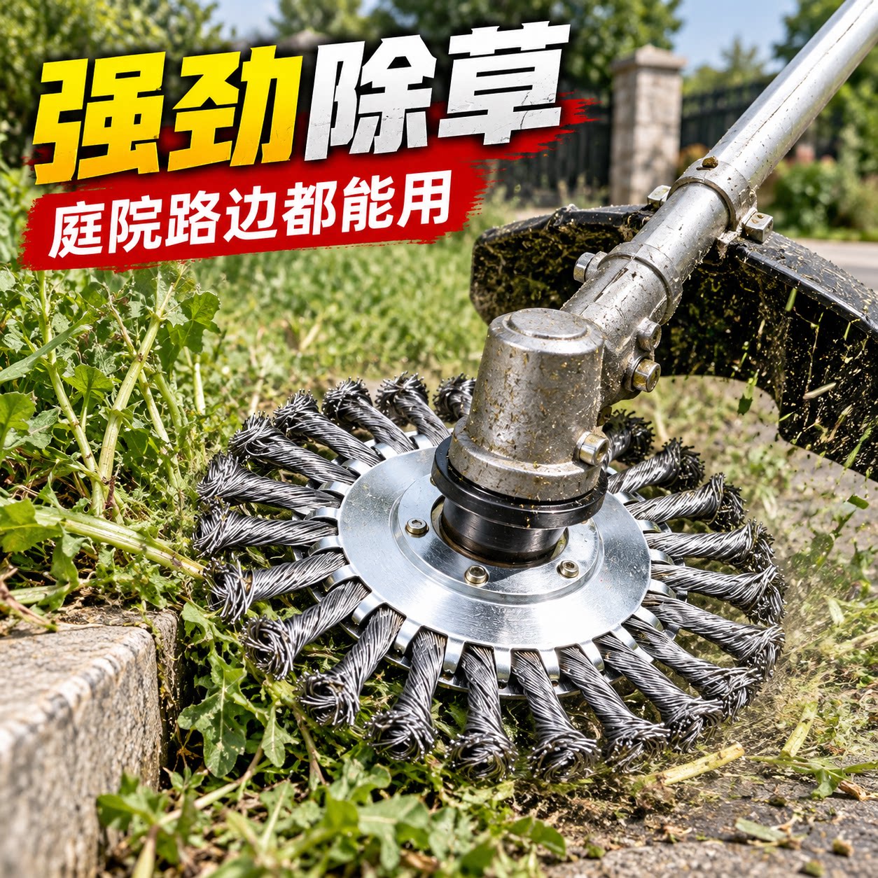 割草机钢丝轮除草头盘通用