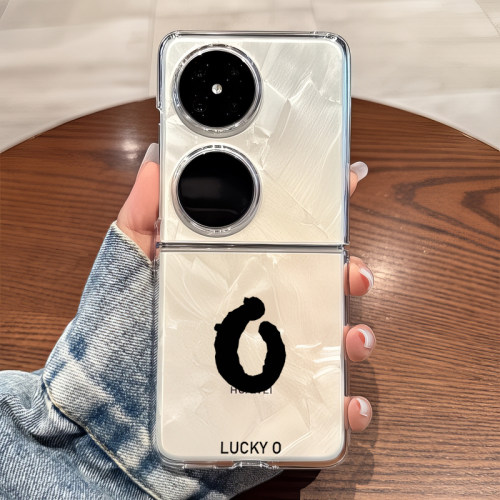 适用华为pocket2手机壳p50pockets透明折叠防摔女生novaflip可爱士vivo xflip硬式外壳OPPO Find N3 Flip n2