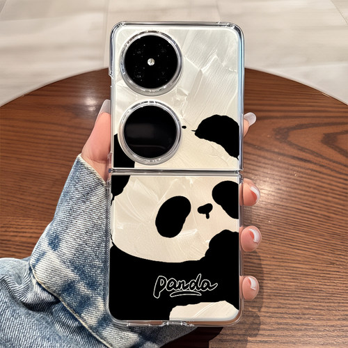 适用华为pocket2手机壳p50pockets透明折叠防摔女生novaflip可爱士vivo xflip硬式外壳OPPO Find N3 Flip n2