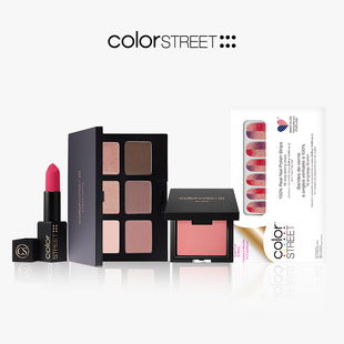 STREET口红唇釉眼影腮红美甲贴显白进口 COLOR 免费送甲贴