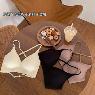 交叉大露背外扩无痕果冻内衣女显瘦无钢圈光面文胸罩 678新品