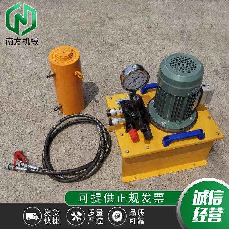 DYG双作用液压千斤顶大吨位电动重载桩基检测重型高压