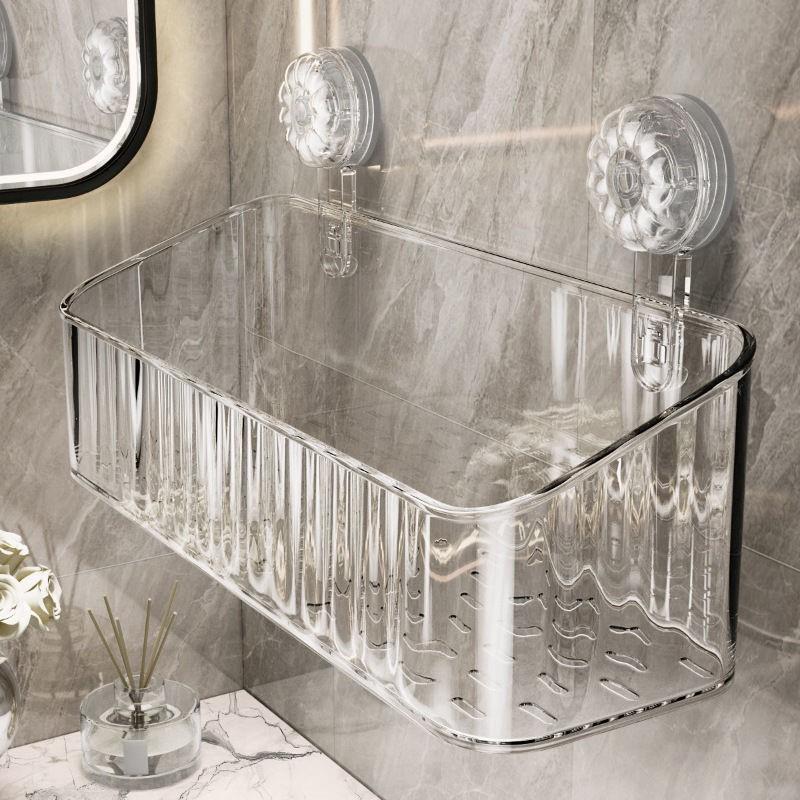 轻奢浴室卫生间吸盘置物架免打孔