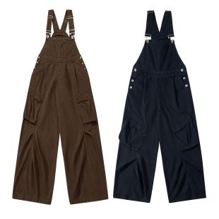 日系显瘦连体裤 无无厘头直筒夏季 夏季 背带裤 工装