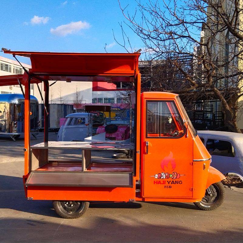 小吃车夜市摆摊多功能餐车三轮电动商用车流动摆摊小吃饮品