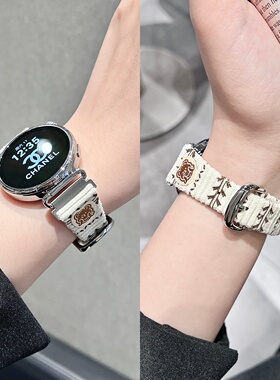 适用华为gt6表带手表gt5手表带gt4新款GT5pro爱心小熊灯芯绒watch5女智能手表watch4/3pro可爱gt3皮质gt2时尚