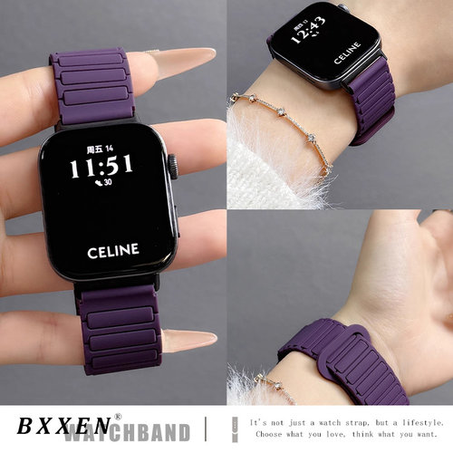 适用华为fit4表带新款Fit4Pro手表运动硅胶腕带fit三四代磁吸高级感fit3创意智能替换带fit2时尚女生男款夏天