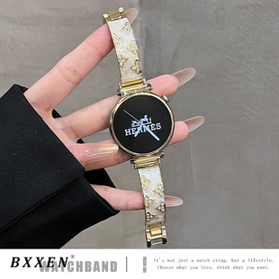 3pro智能手表女士时尚 watch4 GT3pro高级gt2皮质 GT5pro小香风GT4叶子镶钻手镯式 适用华为gt6手表gt5表带新款