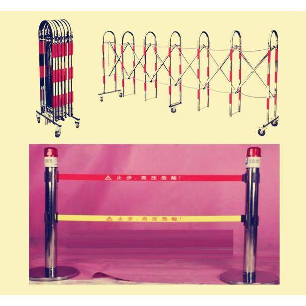1.1*3米不锈钢安全围栏 反光型伸缩围栏 移动遮拦3米长伸缩围栏,五金/工具,护栏/隔离栏,淘宝优惠券,粉丝福利购,淘宝优惠卷