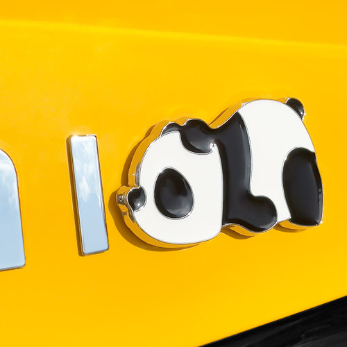 DIYSMART趴姿熊猫金属车贴3d立体