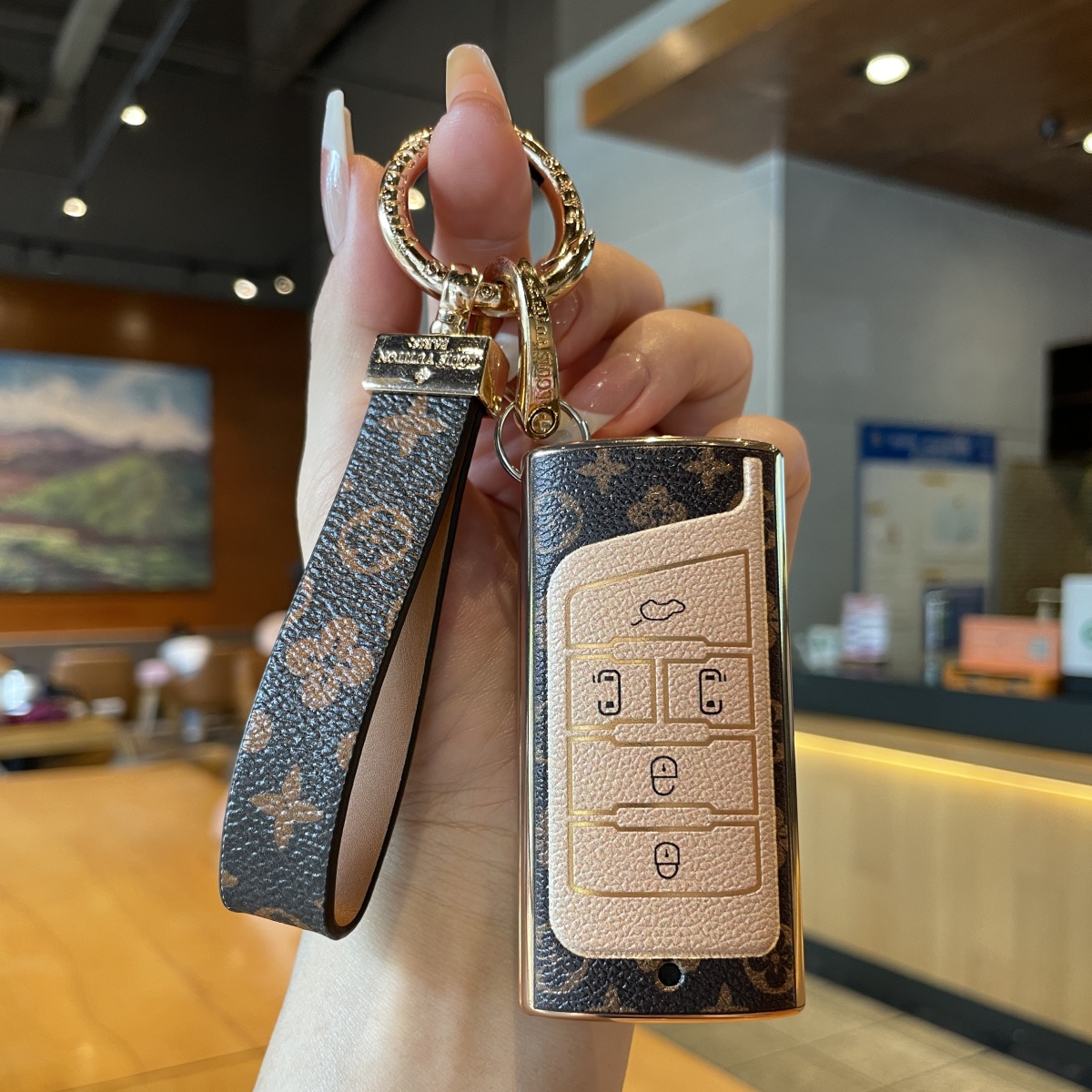 广汽传祺gs4钥匙套gs8男m8汽车m6pro用品gs5/3配件ga6改装gs7壳扣