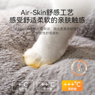 猫窝四季 保暖可拆洗猫屋小型犬网红猫咪牀幼猫垫子 通用封闭式 冬季