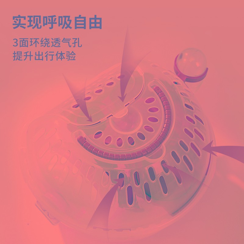 卡诺仓鼠笼子金丝熊花枝鼠专用防越狱手提过冬保暖透气外带笼用品