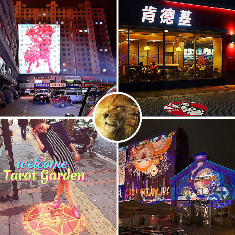 轨道广告投影灯LOGO服装店铺商用图案文字成像明装led专用投射灯