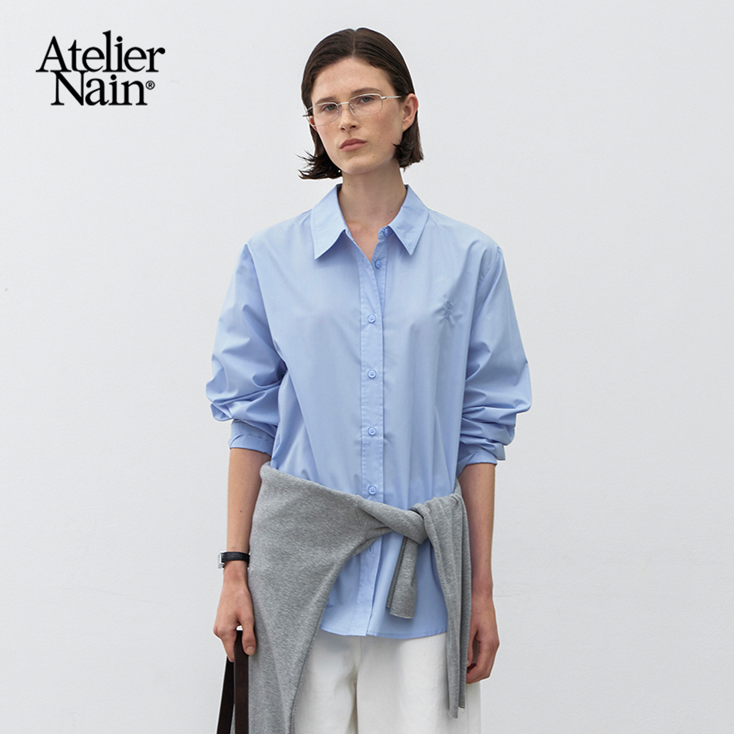 Atelier Nain2025年秋季新款衬衫韩版简约百搭通勤小众长袖上衣女