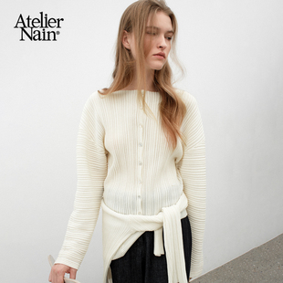博主同款Atelier Nain2025年新款针织衫高级感时尚设计小众上衣女