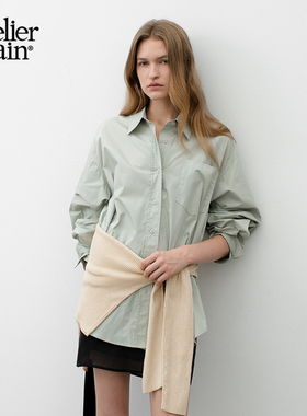 Atelier Nain2025年秋季新款衬衫韩版琥珀流光风通勤小众上衣女