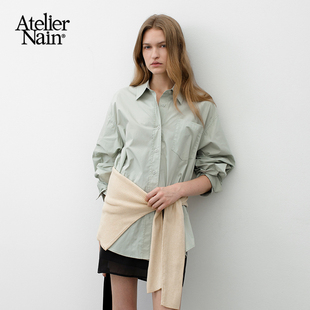 韩版 Atelier 衬衫 新款 琥珀流光风通勤小众上衣女 Nain2025年秋季