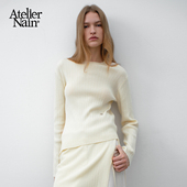 Nain2025年秋冬新款 针织衫 短裙套装 Atelier 高级感时尚 小众上衣女