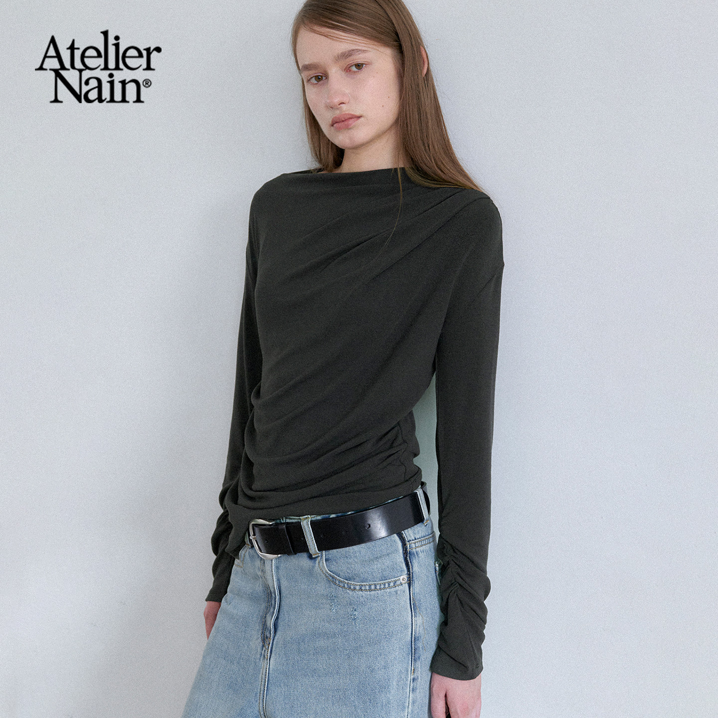 【申留真同款】Atelier Nain2026年秋季新款小众设计感长袖T恤女