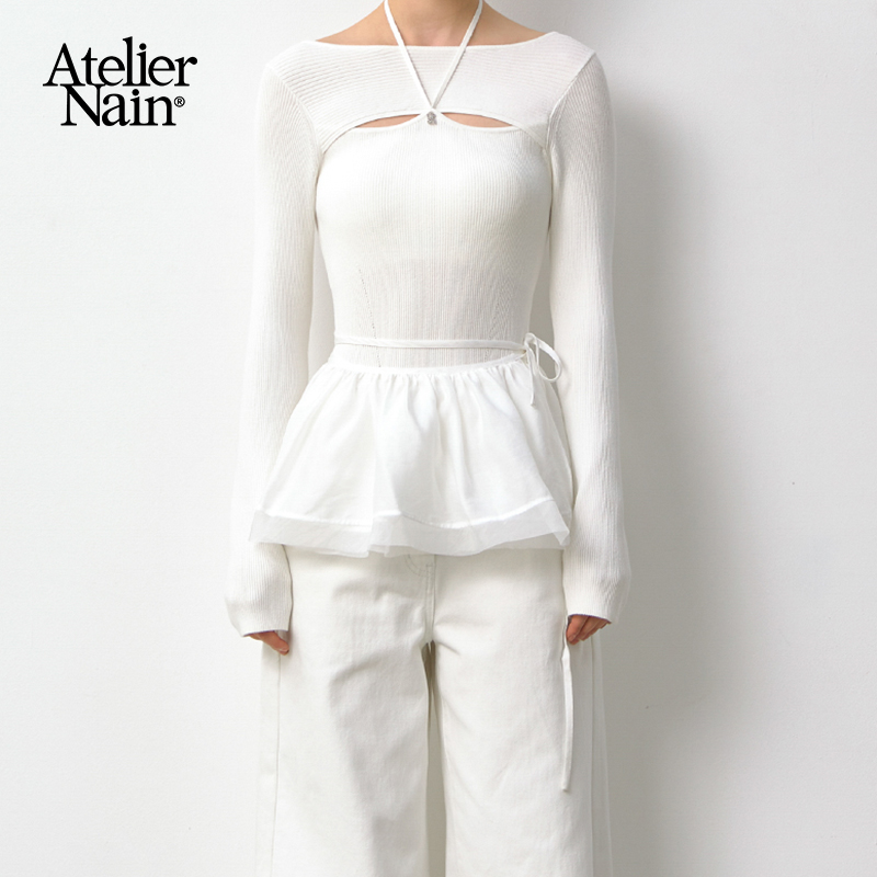 轻薄透感材质，可搭配裤装叠穿