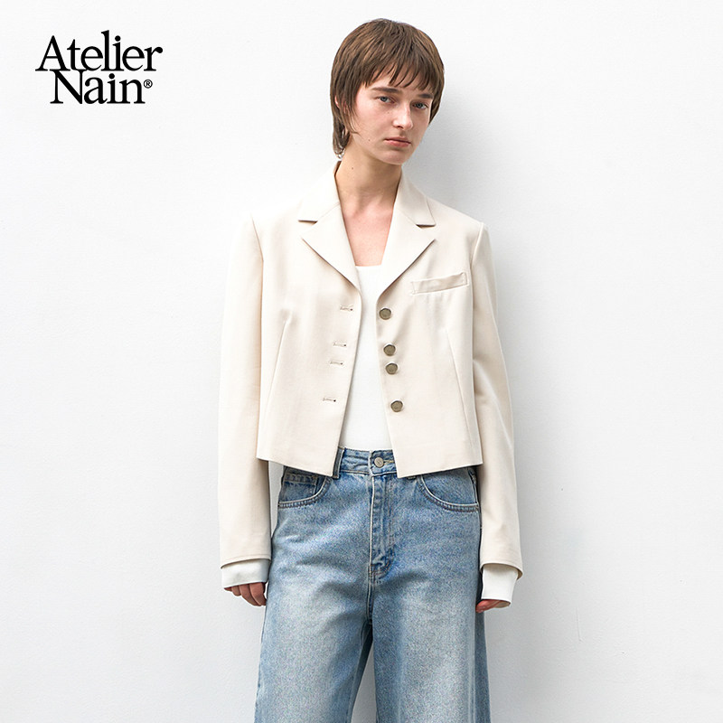Atelier Nain2026年春季新款短款西装时尚休闲百搭短外套上衣女